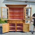 Antique pine step-back cupboard, corner cabinet - 4