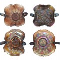 Carnival glass dishes, plates  - 1