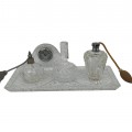 Vaisselle, horloge et parfumeuses en cristal - 1