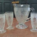 Vaisselle iris, ensemble de pichet et verres - 2