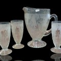 Vaisselle iris, ensemble de pichet et verres - 1