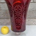 Vase en verre '' cranberry '' - 5