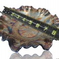 Dragon and lotus carnival glass dish - 2