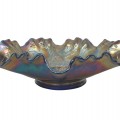 Dragon and lotus carnival glass dish - 3