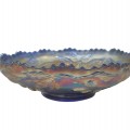 Paon and urn carnival glass dish  - 3