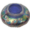 Paon and urn carnival glass dish  - 4