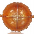 Vintage carnival two fruits glass  - 1