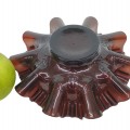 Vintage carnival glass plate  - 3