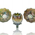 Carnival glass dishes  - 1