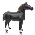 Vieux cheval sculpté par Aimé Desmeules, St-Paul-de-la Croix, sculpture art populaire   - 1