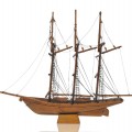 Miniature sailboat signed Antoine Chouinard  - 1