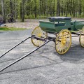 Vintage horse express wagon with John Deere Colors - 2